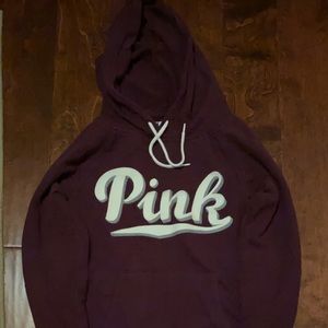 Burgundy almost looks purple hoodie.